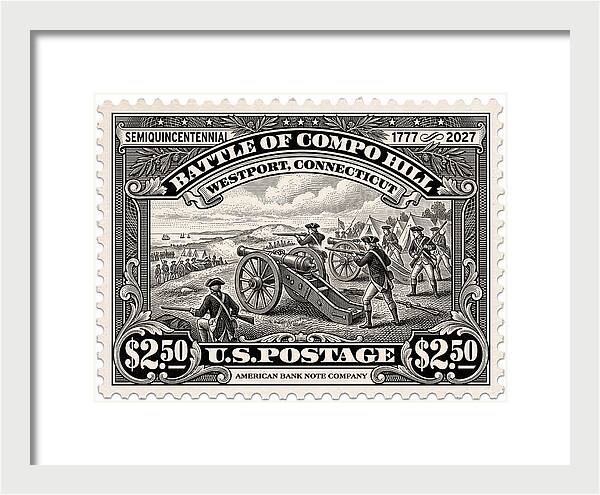 Compo Hill $2.50 - Framed Print