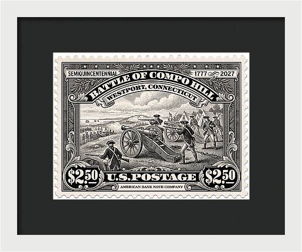 Compo Hill $2.50 - Framed Print