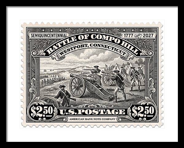 Compo Hill $2.50 - Framed Print