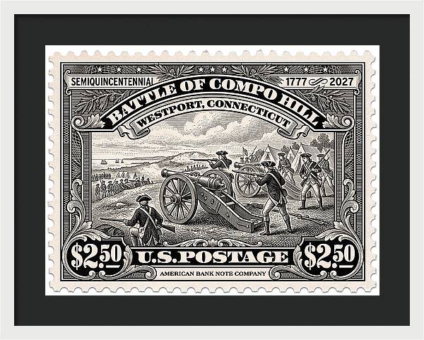 Compo Hill $2.50 - Framed Print