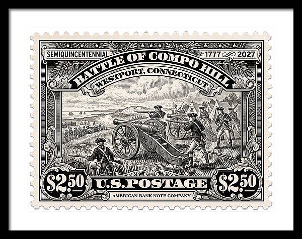 Compo Hill $2.50 - Framed Print