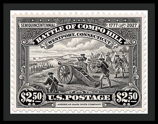 Compo Hill $2.50 - Framed Print