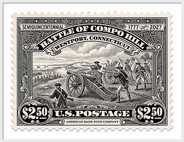 Compo Hill $2.50 - Framed Print