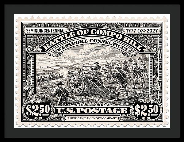 Compo Hill $2.50 - Framed Print