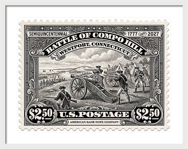 Compo Hill $2.50 - Framed Print