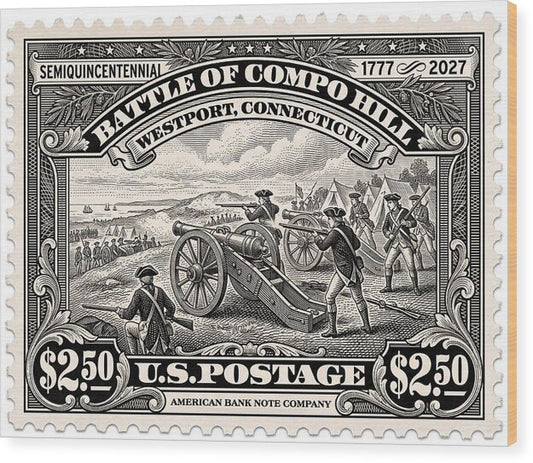 Compo Hill $2.50 - Wood Print