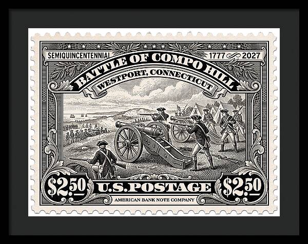 Compo Hill $2.50 - Framed Print