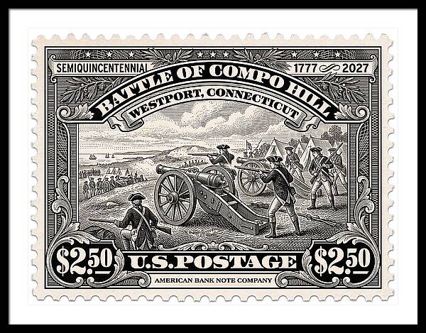 Compo Hill $2.50 - Framed Print