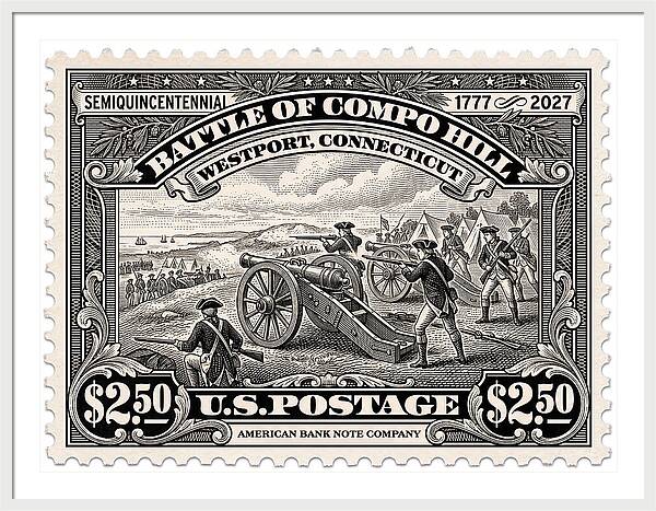 Compo Hill $2.50 - Framed Print