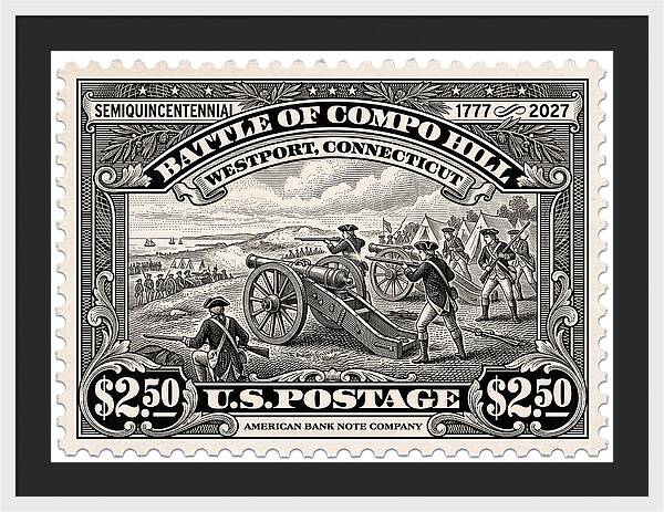 Compo Hill $2.50 - Framed Print