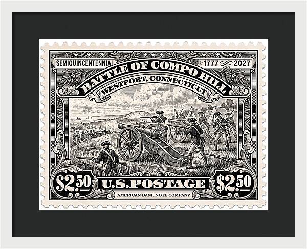Compo Hill $2.50 - Framed Print