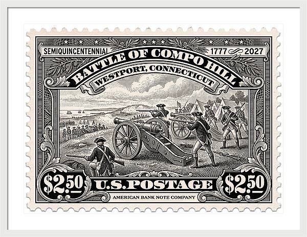 Compo Hill $2.50 - Framed Print