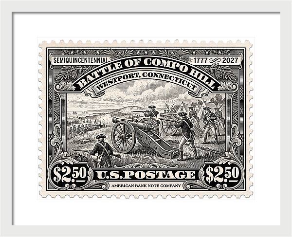 Compo Hill $2.50 - Framed Print
