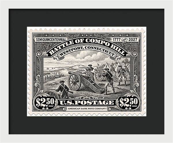 Compo Hill $2.50 - Framed Print
