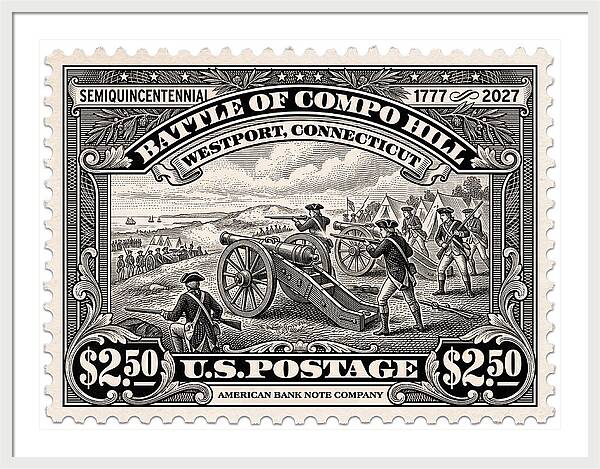 Compo Hill $2.50 - Framed Print