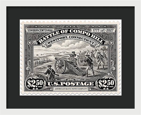 Compo Hill $2.50 - Framed Print