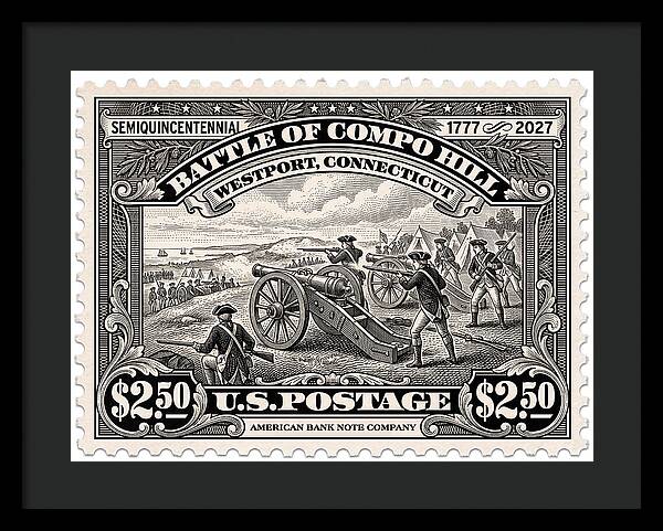 Compo Hill $2.50 - Framed Print