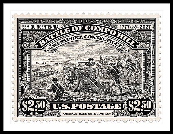 Compo Hill $2.50 - Framed Print