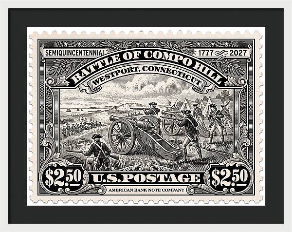 Compo Hill $2.50 - Framed Print
