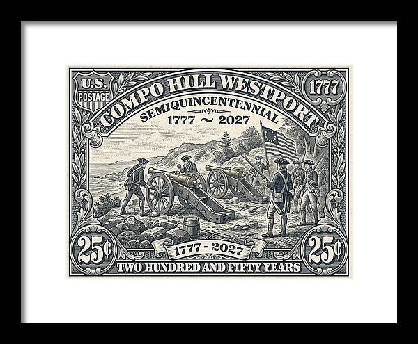 Compo Hill 25c - Framed Print