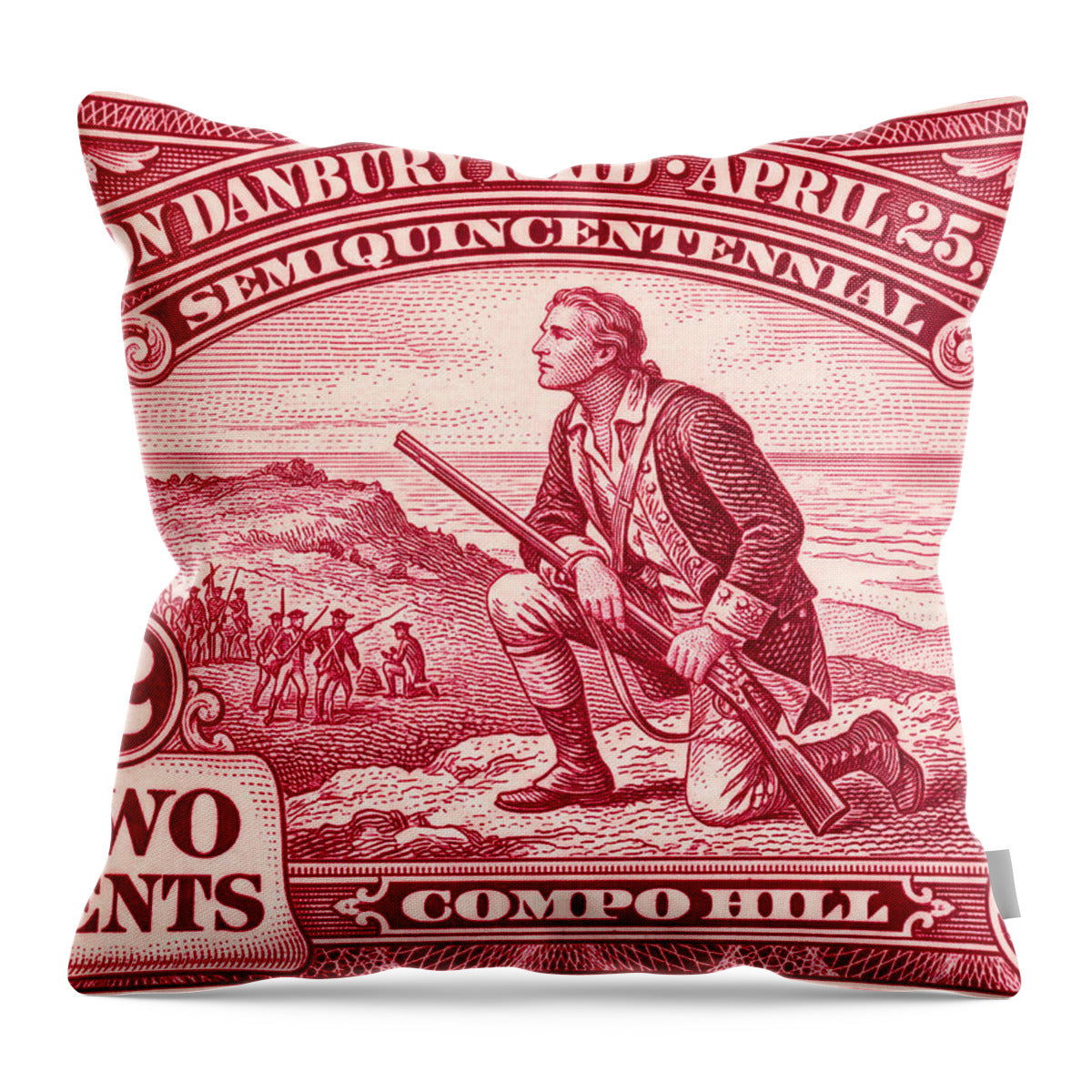 Compo Hill 2c - Throw Pillow
