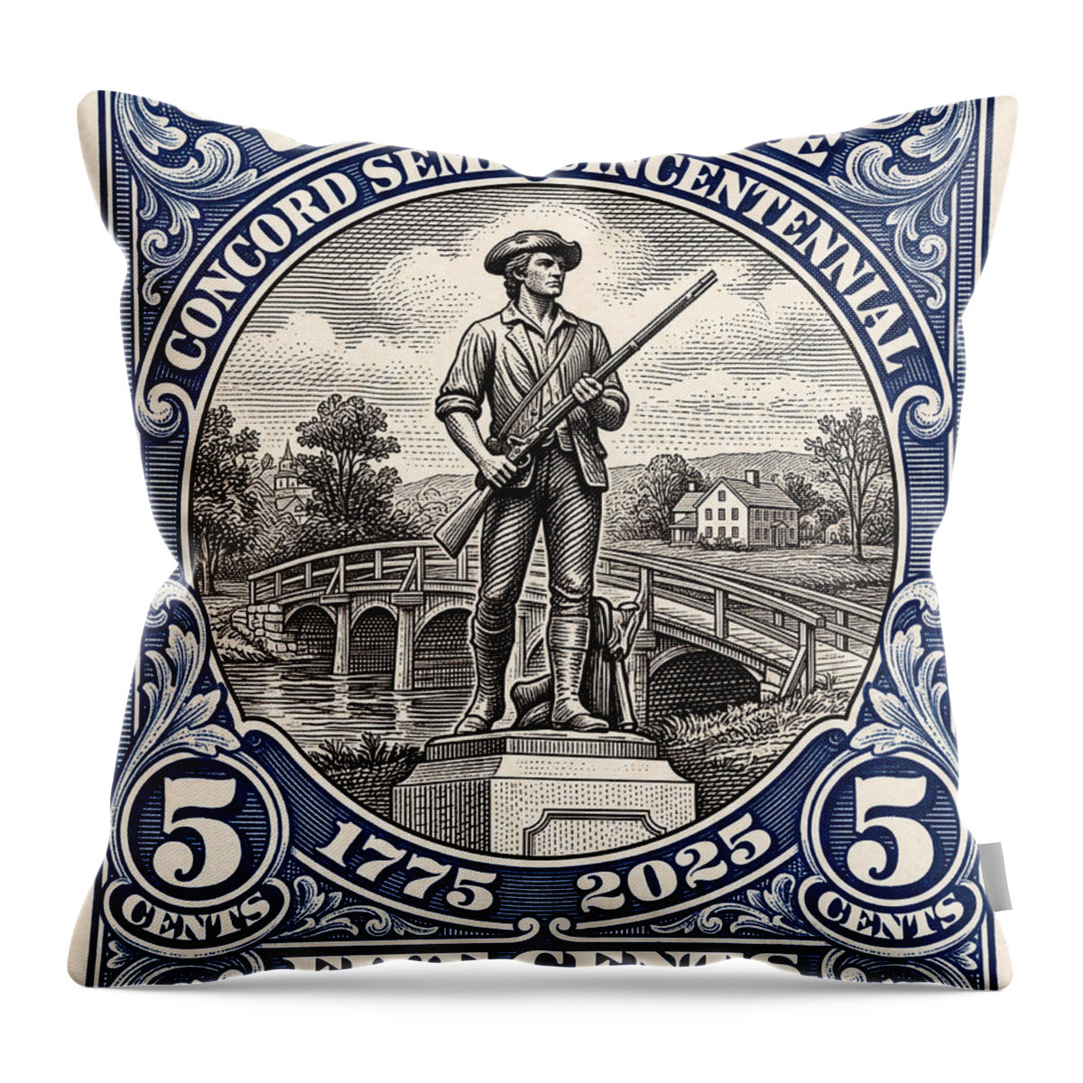 Concord 5c - Throw Pillow