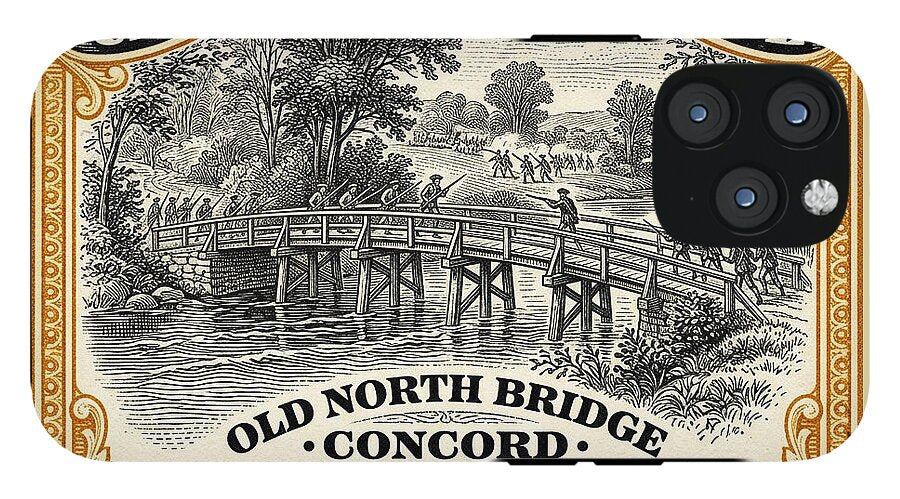 Concord Old North Bridge 10c - Phone Case