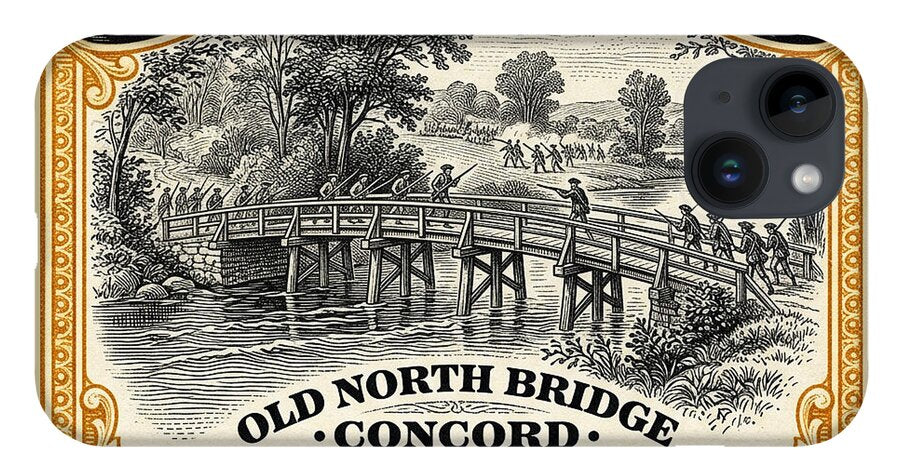 Concord Old North Bridge 10c - Phone Case