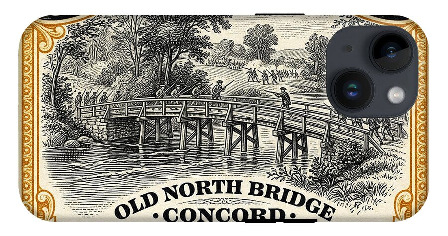 Concord Old North Bridge 10c - Phone Case