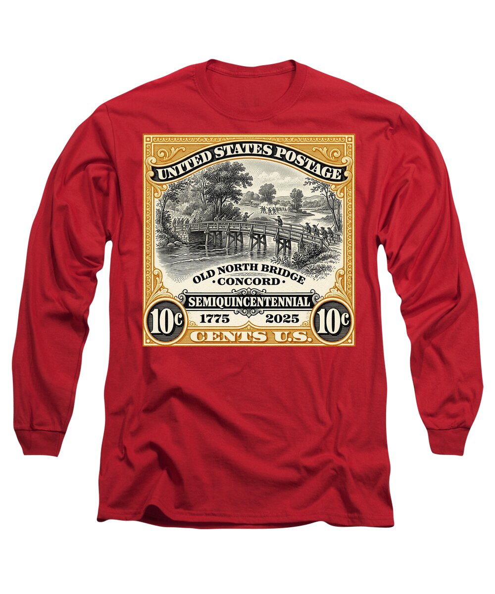 Concord Old North Bridge 10c - Long Sleeve T-Shirt