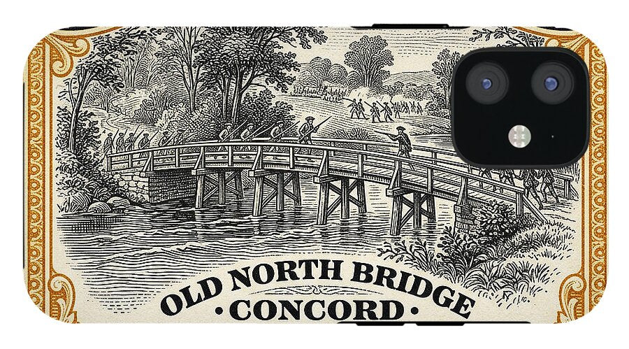 Concord Old North Bridge 10c - Phone Case