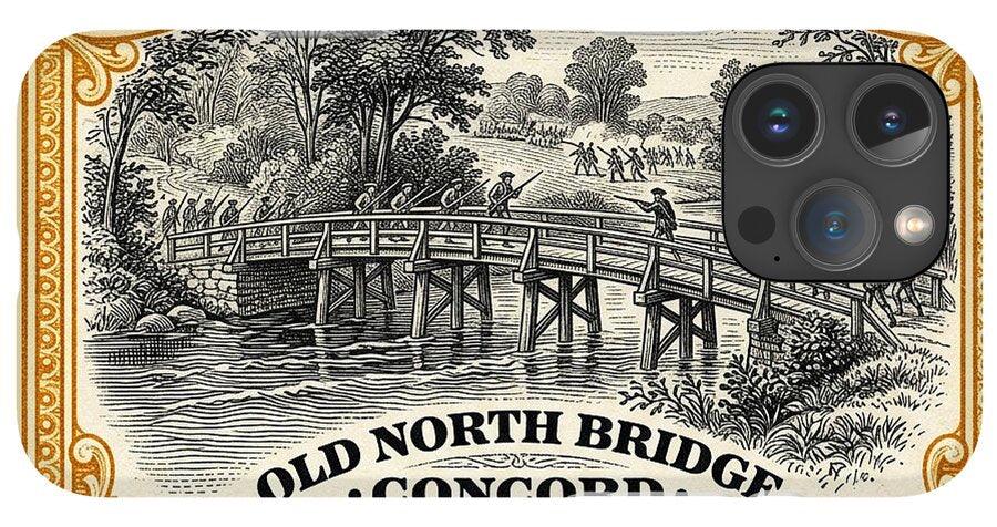 Concord Old North Bridge 10c - Phone Case
