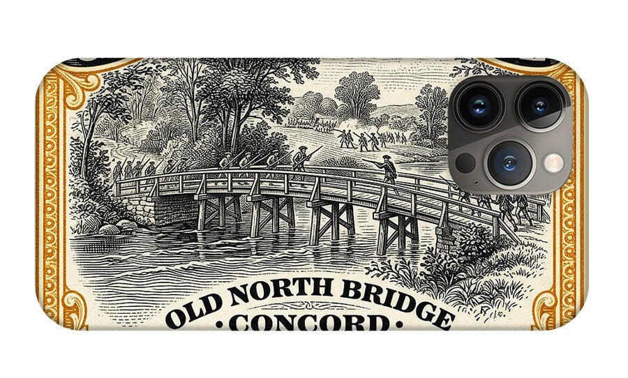 Concord Old North Bridge 10c - Phone Case