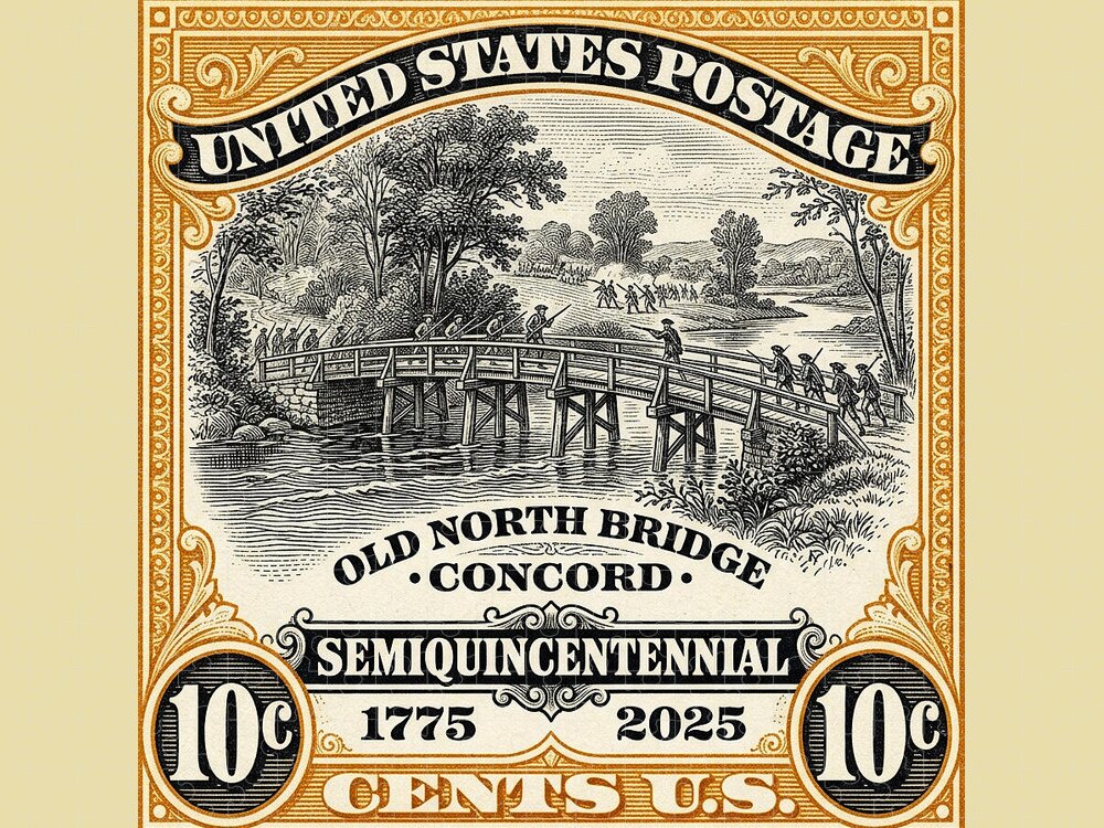Concord Old North Bridge 10c - Puzzle