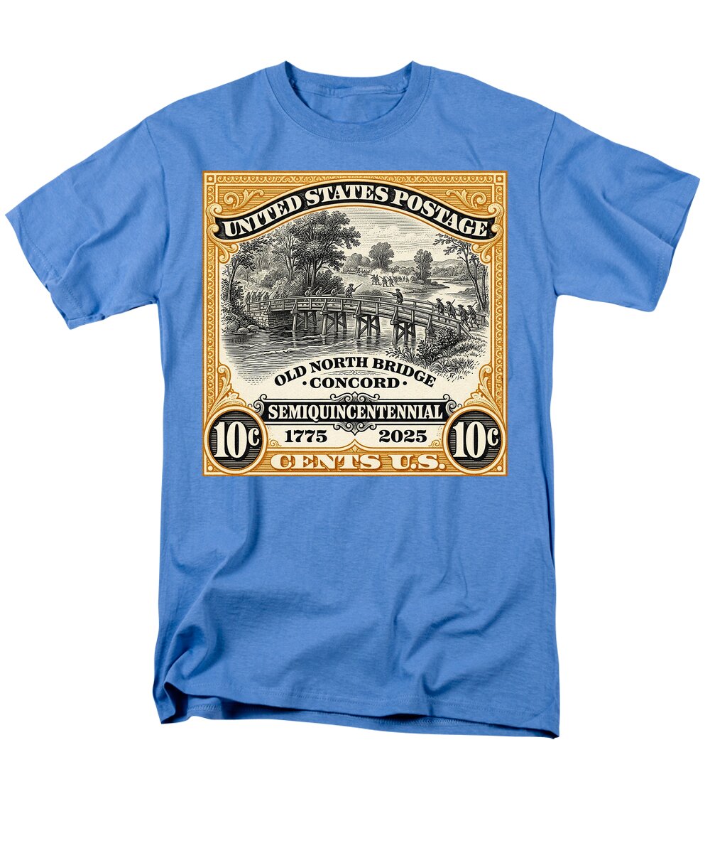 Concord Old North Bridge 10c - Men's T-Shirt  (Regular Fit)