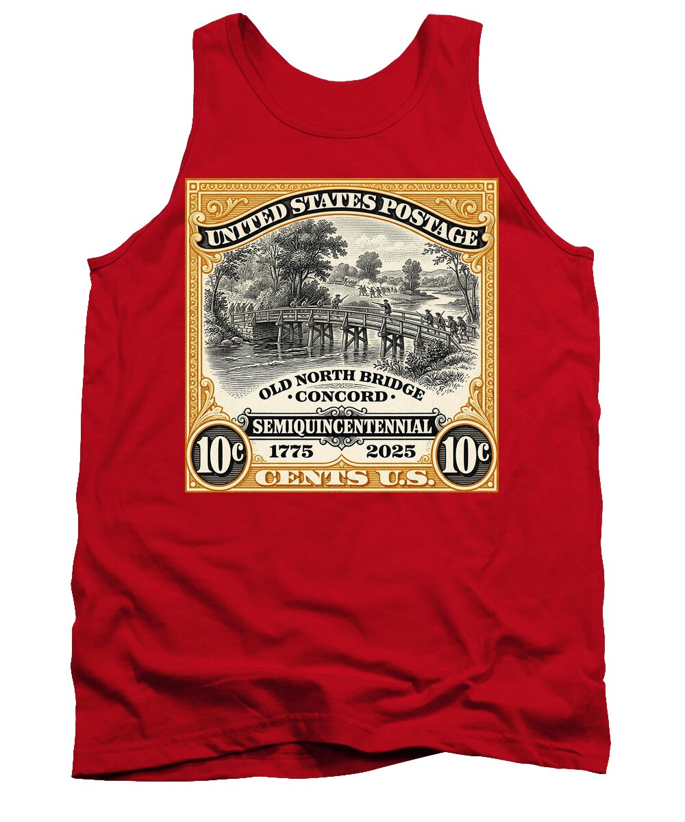 Concord Old North Bridge 10c - Tank Top