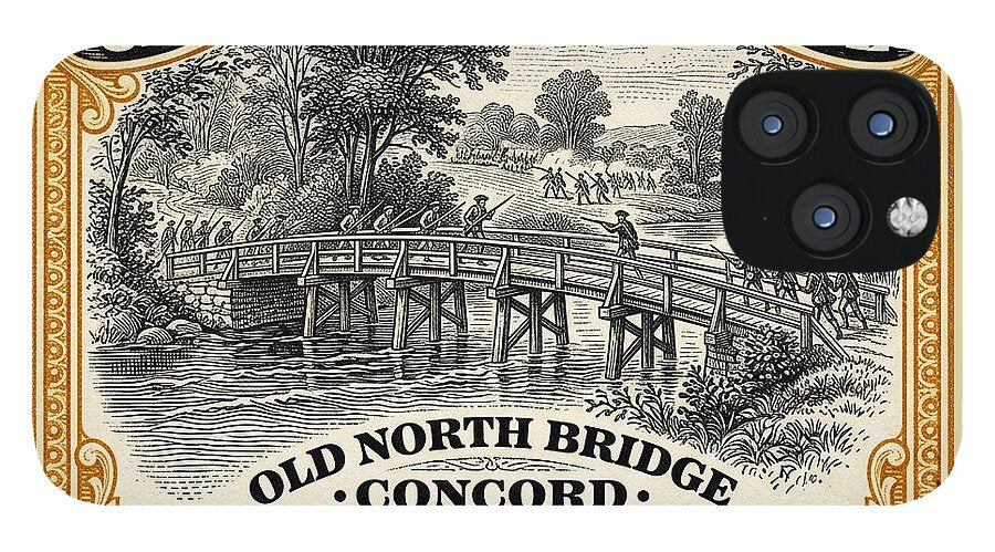 Concord Old North Bridge 10c - Phone Case