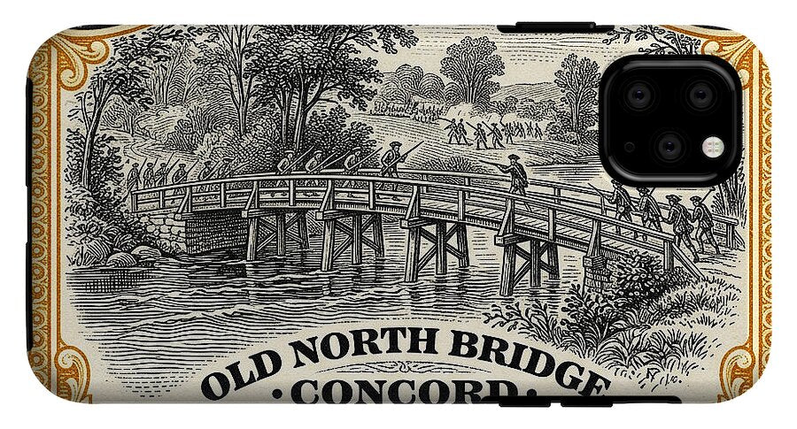 Concord Old North Bridge 10c - Phone Case