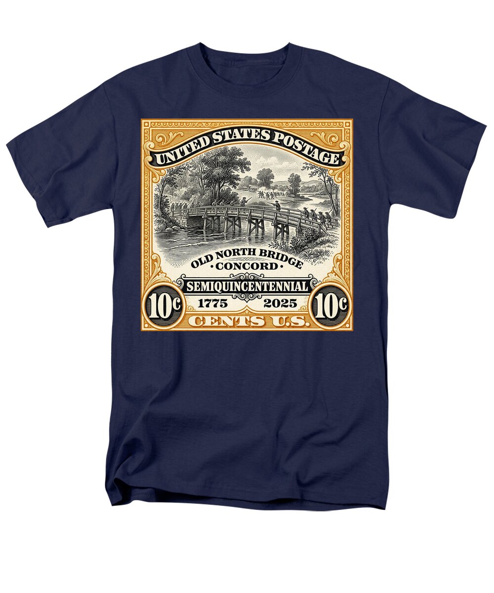 Concord Old North Bridge 10c - Men's T-Shirt  (Regular Fit)