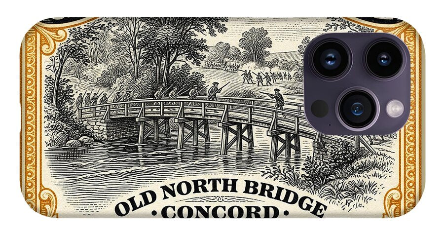 Concord Old North Bridge 10c - Phone Case