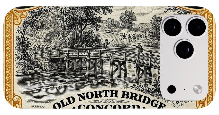 Concord Old North Bridge 10c - Phone Case