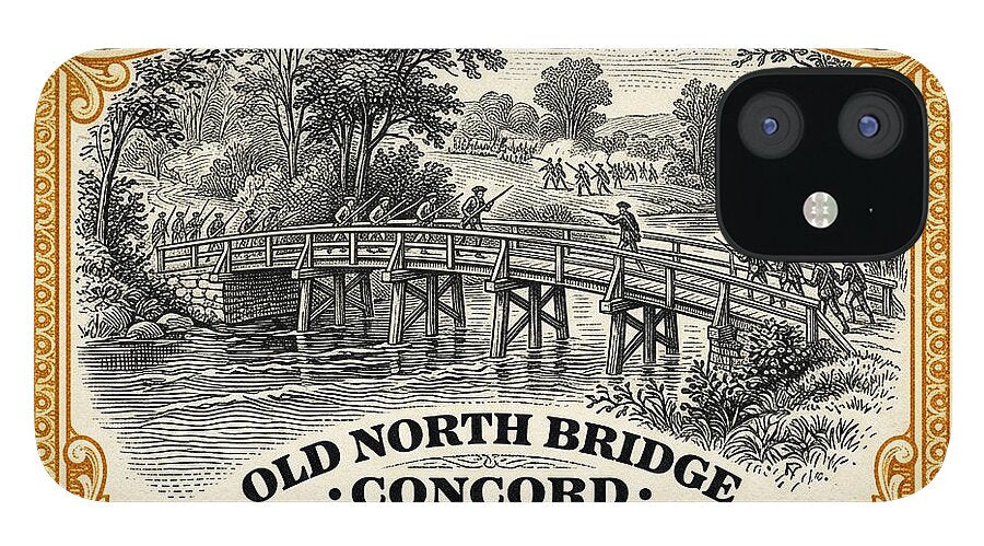 Concord Old North Bridge 10c - Phone Case