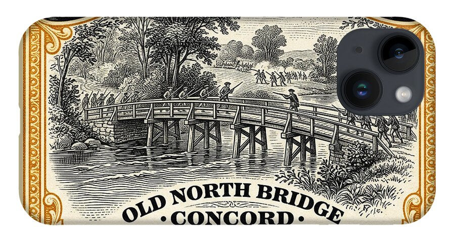 Concord Old North Bridge 10c - Phone Case