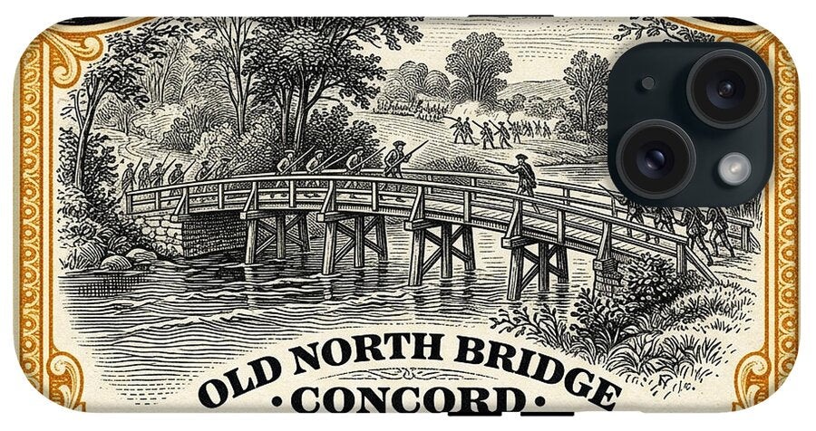 Concord Old North Bridge 10c - Phone Case