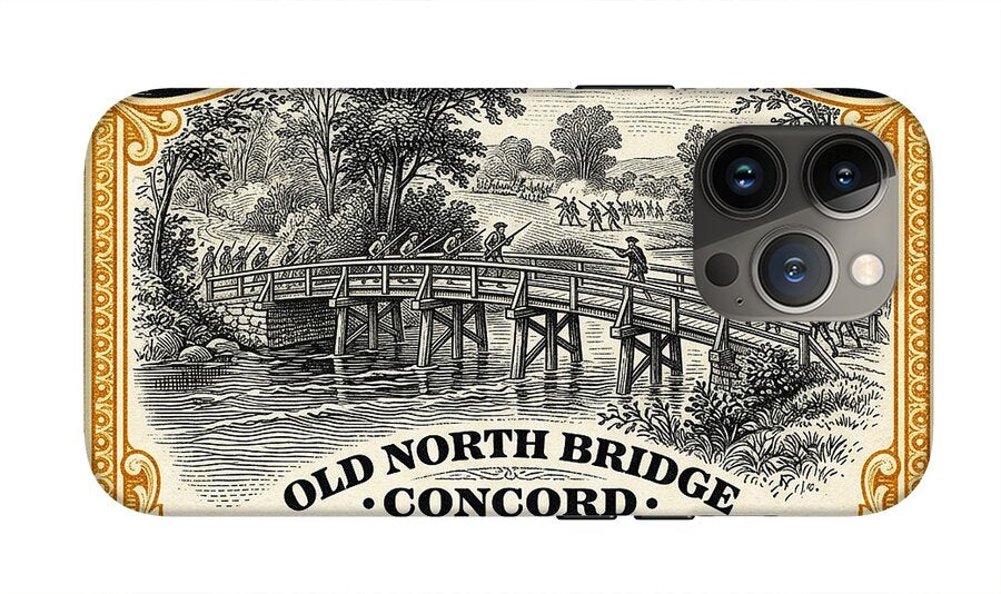 Concord Old North Bridge 10c - Phone Case