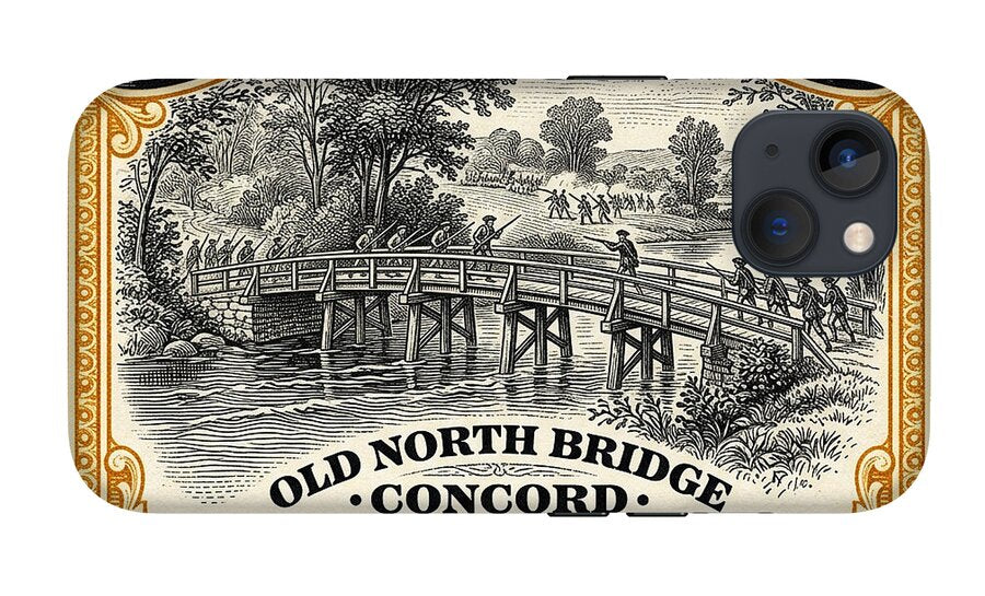Concord Old North Bridge 10c - Phone Case