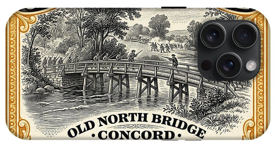 Concord Old North Bridge 10c - Phone Case