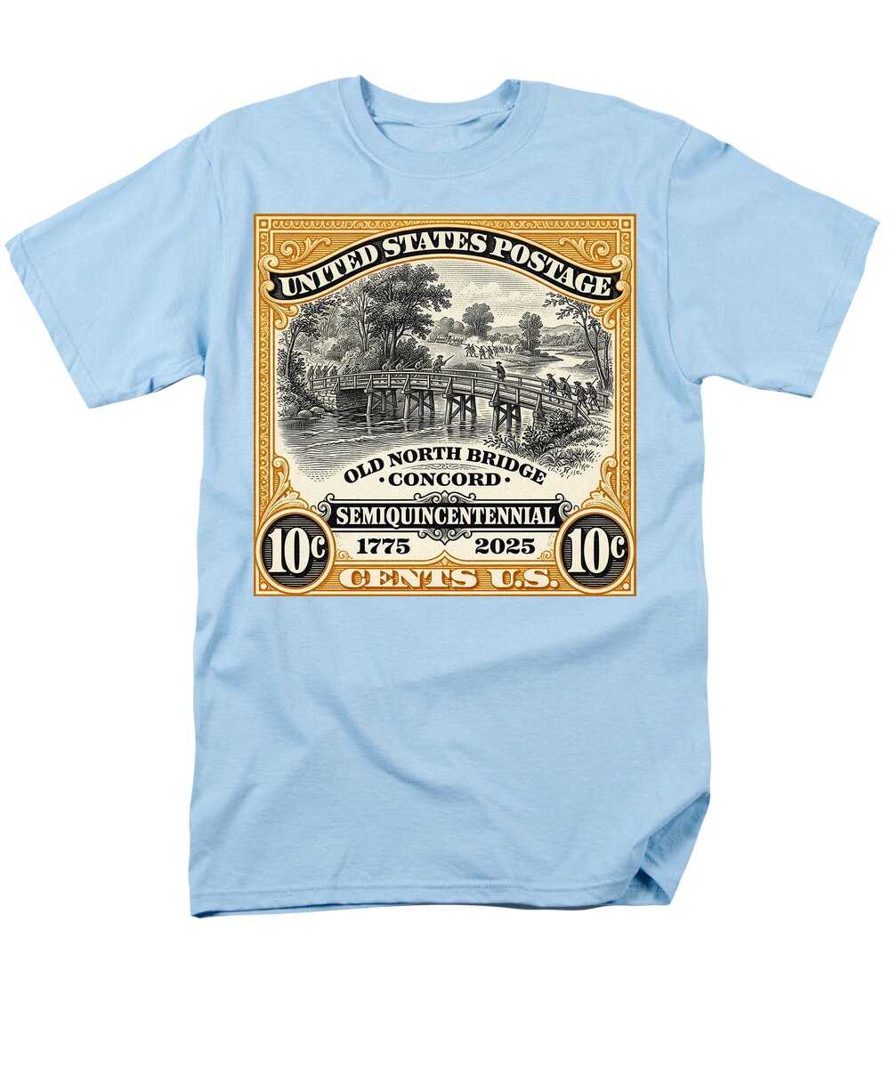 Concord Old North Bridge 10c - Men's T-Shirt  (Regular Fit)