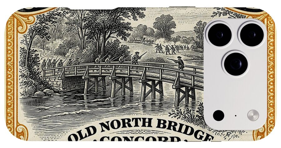 Concord Old North Bridge 10c - Phone Case