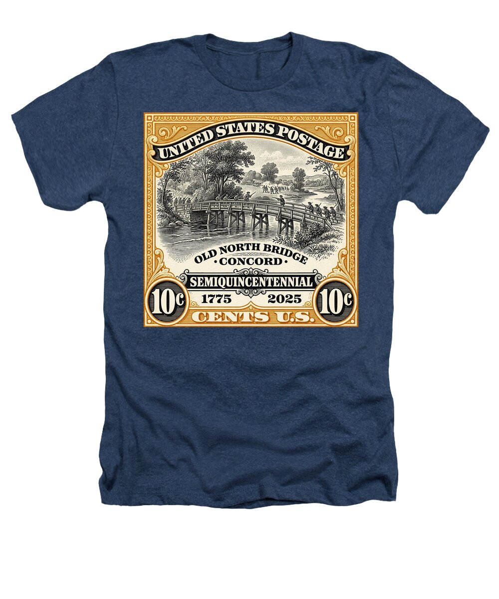 Concord Old North Bridge 10c - Heathers T-Shirt